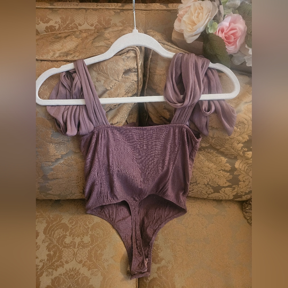 NWOT Intimately By Free People Lola Mauve Bodysuit - Picture 2 of 16